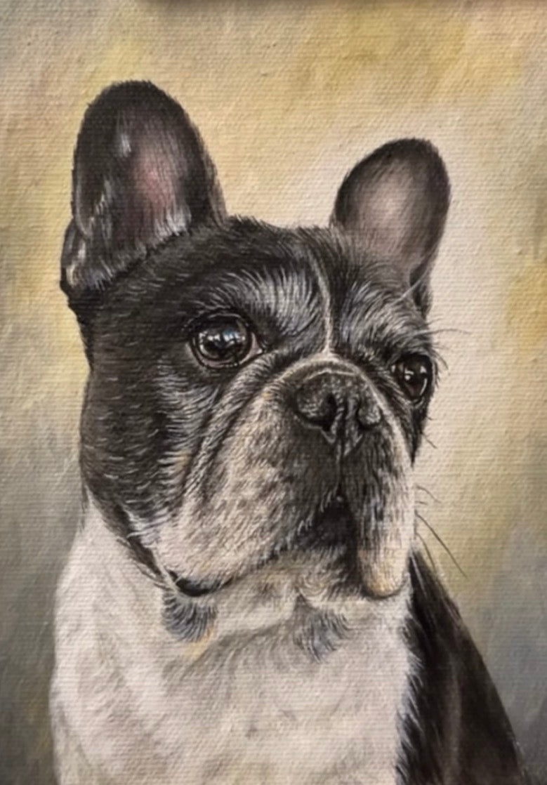 Retrato Mascota sobre lienzo