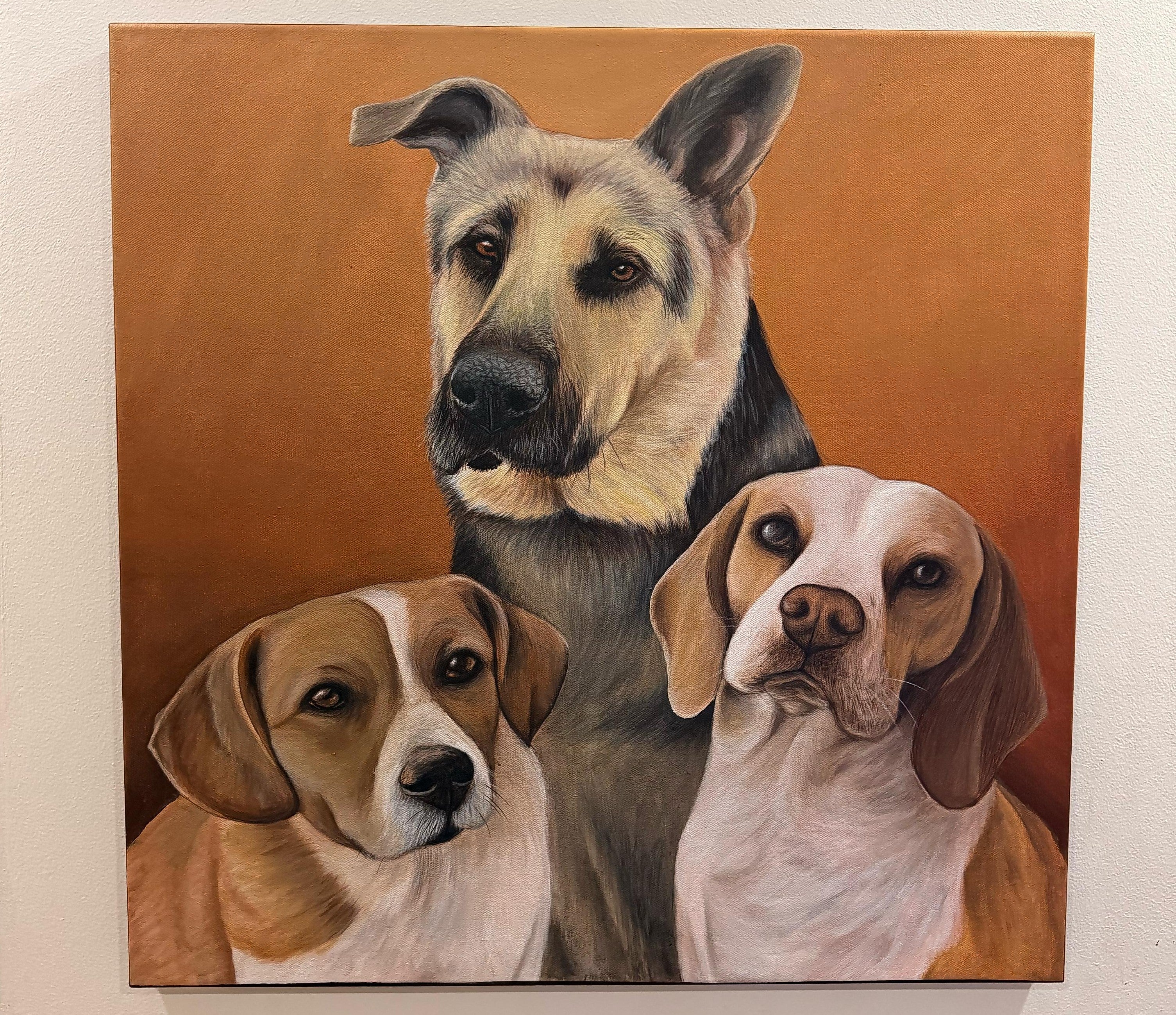 Retratos de mascotas en tela